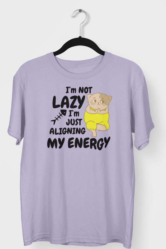 Cat Aligning Energy - Premium Cotton T-Shirt Unisex