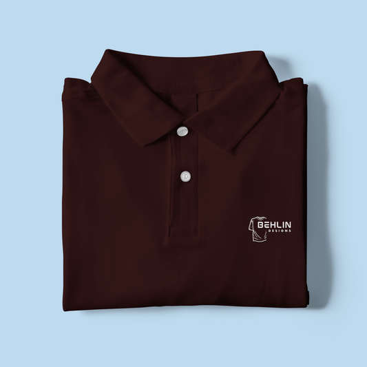 Solid Polo T-shirt Unisex - Maroon