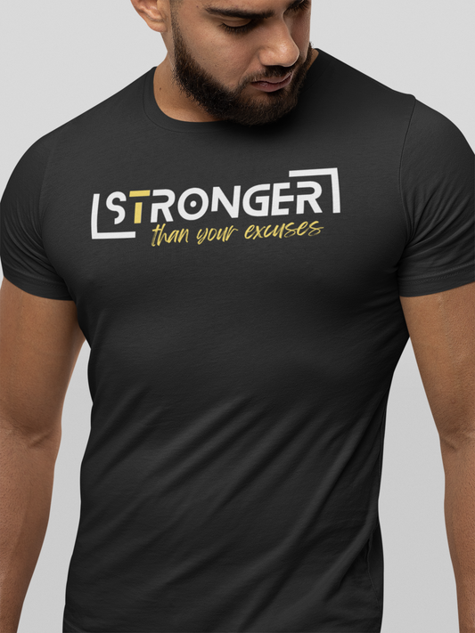 STRONGER than your excuses - Premium Cotton T-shirt Unisex