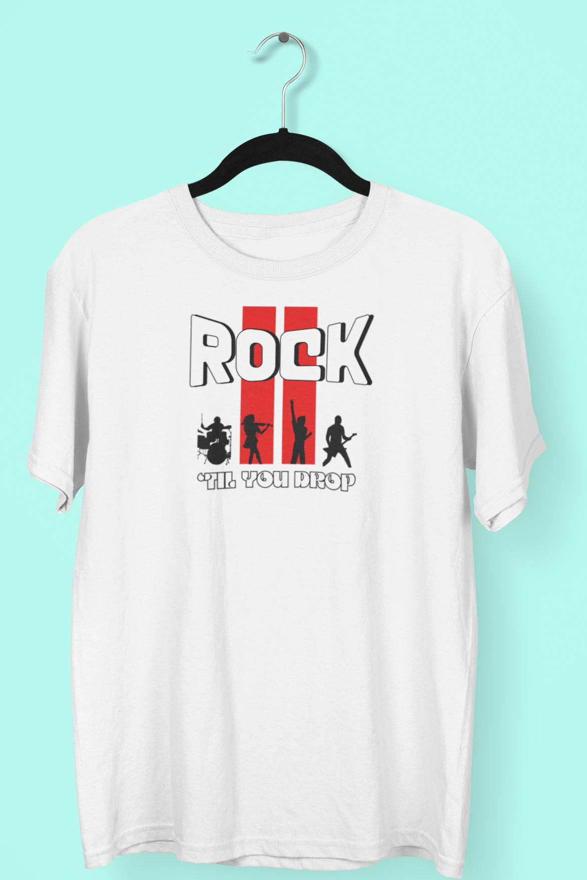 Rock til you drop - Premium Cotton T-shirt Unisex