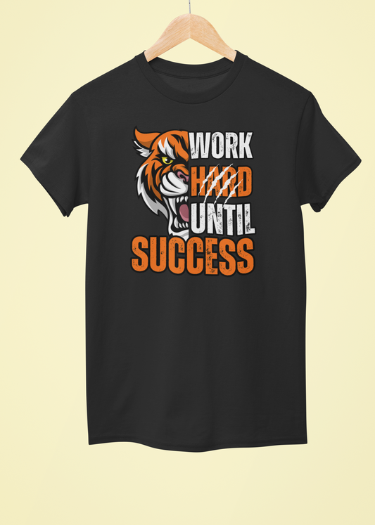 Work Hard Until Success - Premium Cotton T-Shirt Unisex