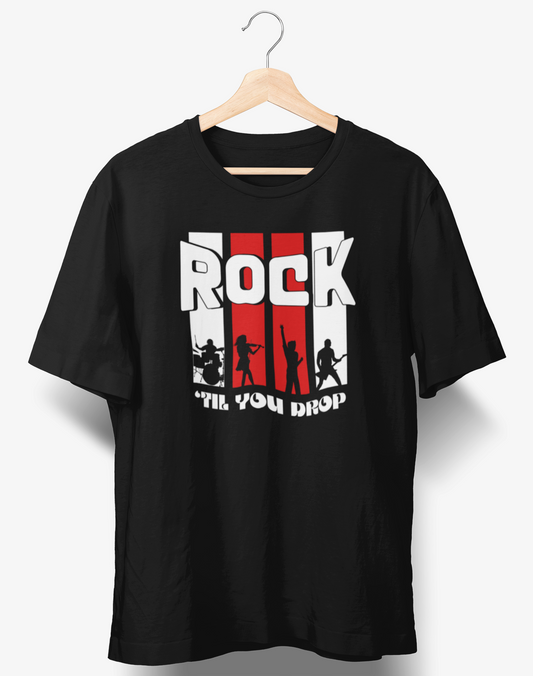 Rock til you drop - Oversized T-shirt