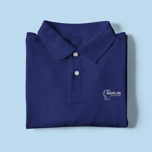 Solid Polo T-shirt Unisex - Royal Blue
